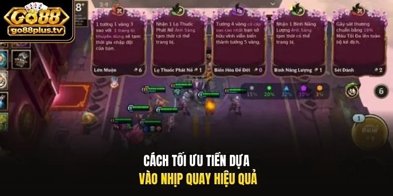 Cách tối ưu tiền dựa vào nhịp quay hiệu quả