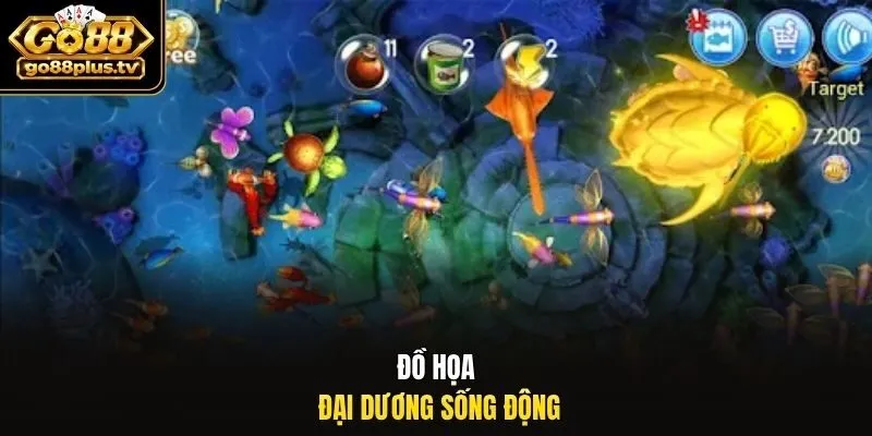 Đồ họa đại dương sống động.