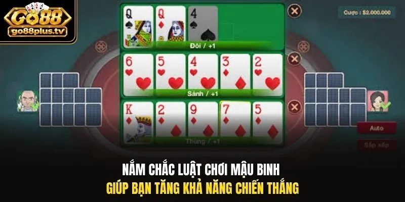 Nắm chắc luật chơi mậu binh giúp bạn tăng khả năng chiến thắng