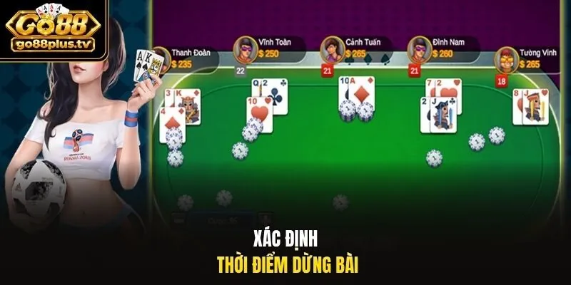 Xác định thời điểm dừng bài 